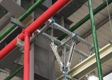 牧野该抗震支架的整体式支吊架结构协调性好